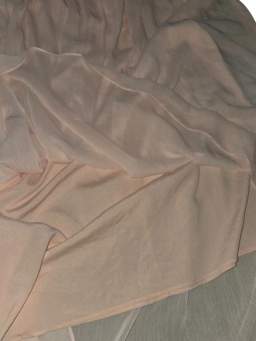 Flowing Blush Maxi Skirt with Smocked Waist